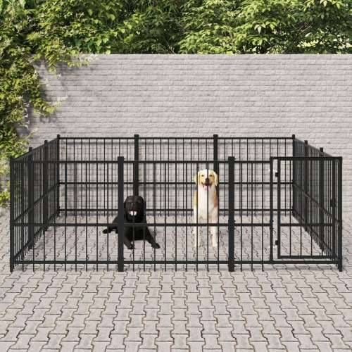 Vanjski kavez za pse čelični 8,47 m²