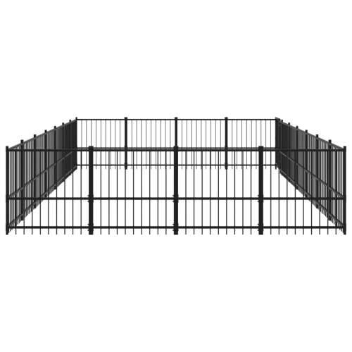 Vanjski kavez za pse čelični 26,35 m² Cijena