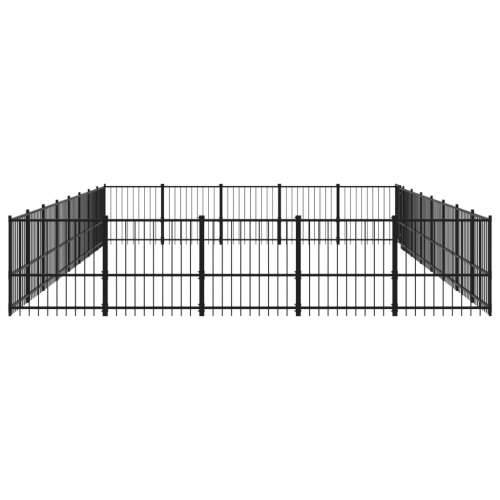 Vanjski kavez za pse čelični 37,64 m² Cijena