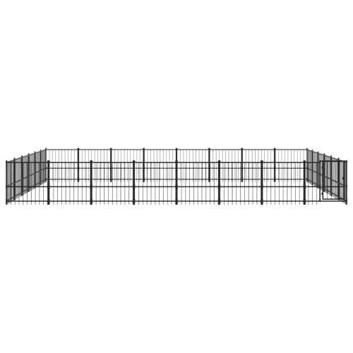 Vanjski kavez za pse čelični 45,16 m² Cijena