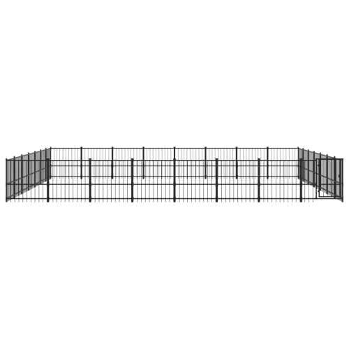 Vanjski kavez za pse čelični 52,69 m² Cijena