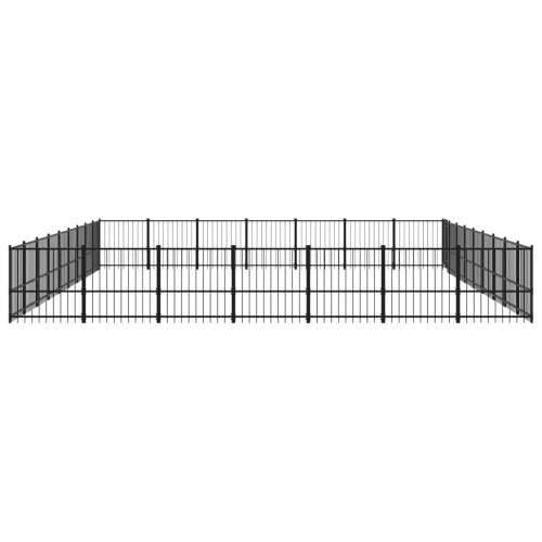 Vanjski kavez za pse čelični 59,28 m² Cijena