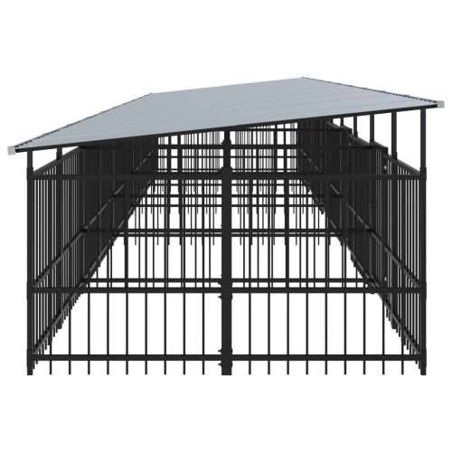 Vanjski kavez za pse s krovom čelični 18,77 m² - 976 x 198 x 128 cm 1 Cijena