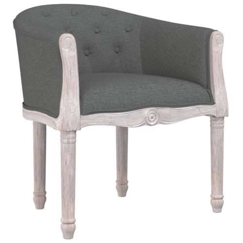 Blagovaonska stolica od tkanine tamnosiva Cijena