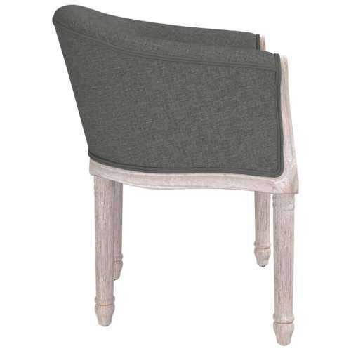 Blagovaonska stolica od tkanine tamnosiva Cijena