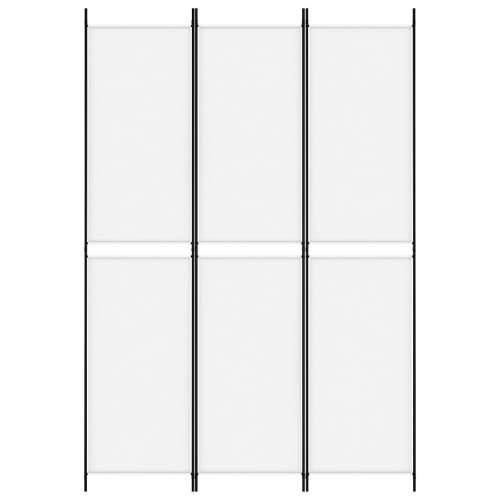 Sobna pregrada s 3 panela bijela 150 x 220 cm od tkanine Cijena