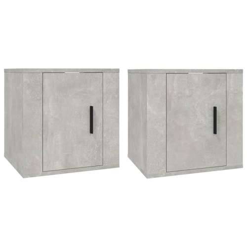 Zidni TV ormarići 2 kom siva boja betona 40x34,5x40 cm Cijena