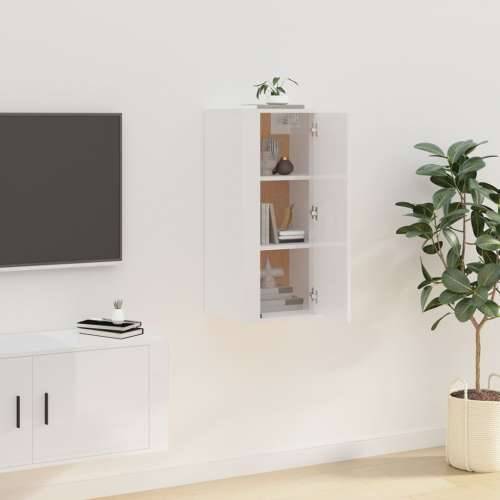 Zidni TV ormarić bijela visokog sjaja 40x34,5x80 cm - Visoko sjajno bijela 1 80 cm 40 cm Cijena
