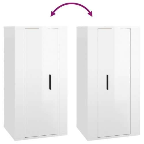 Zidni TV ormarić bijela visokog sjaja 40x34,5x80 cm - Visoko sjajno bijela 1 80 cm 40 cm Cijena