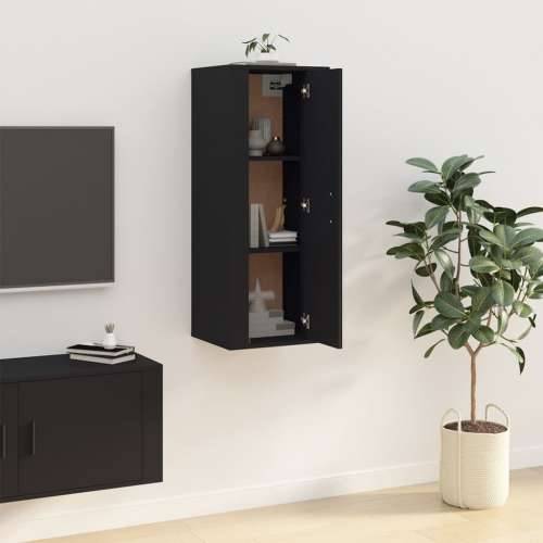 Zidni TV ormarić crni 40x34,5x100 cm - Crna 1 100 cm 40 cm Cijena