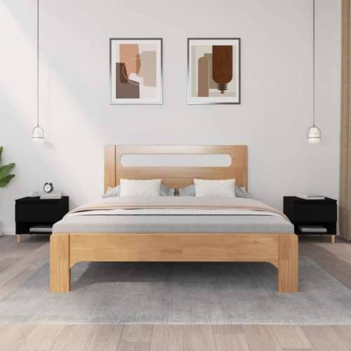 Noćni ormarići 2 kom crni 50 x 46 x 50 cm od konstruiranog drva - Crna 2 Cijena