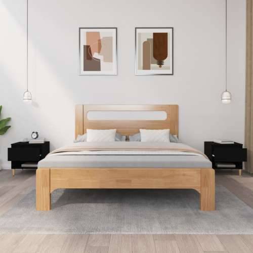 Noćni ormarići 2 kom crni 50 x 46 x 50 cm od konstruiranog drva - Crna 2 Cijena