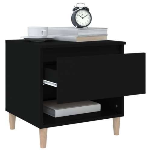 Noćni ormarići 2 kom crni 50 x 46 x 50 cm od konstruiranog drva - Crna 2 Cijena