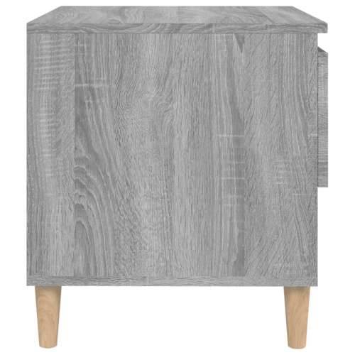 Noćni ormarić boja hrasta sonome 50x46x50 cm konstruirano drvo - Sivi hrast sonoma 1 Cijena