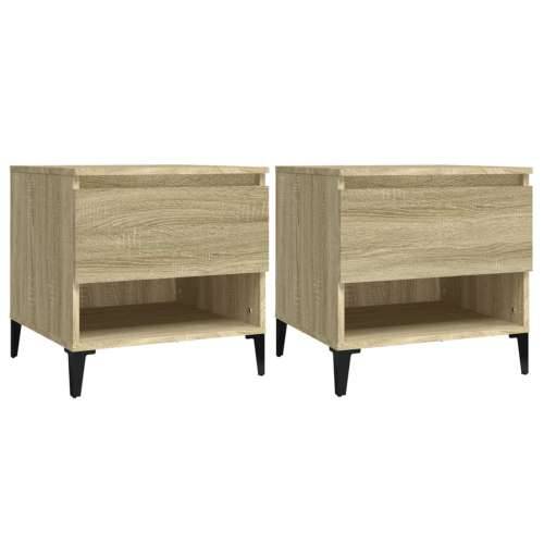 Bočni stolići 2 kom boja hrasta 50x46x50 cm konstruirano drvo sonoma hrast 2 Cijena