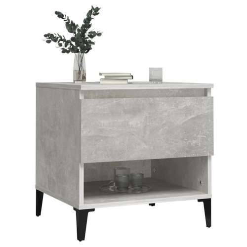 Bočni stolići 2 kom boja betona 50x46x50 cm konstruirano drvo Beton siva 2 Cijena