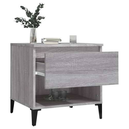 Bočni stolići 2 kom boja hrasta 50x46x50 cm konstruirano drvo Sivi hrast sonoma 2 Cijena