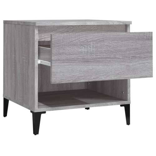 Bočni stolići 2 kom boja hrasta 50x46x50 cm konstruirano drvo Sivi hrast sonoma 2 Cijena