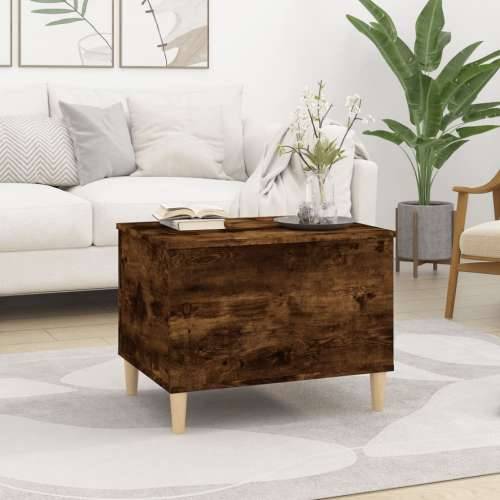 Stolić za kavu boja hrasta 60x44,5x45 cm konstruirano drvo - Dimljeni hrast 1 60 cm Cijena