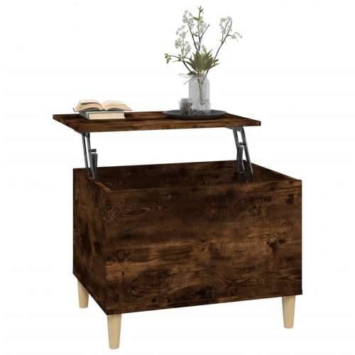 Stolić za kavu boja hrasta 60x44,5x45 cm konstruirano drvo - Dimljeni hrast 1 60 cm Cijena