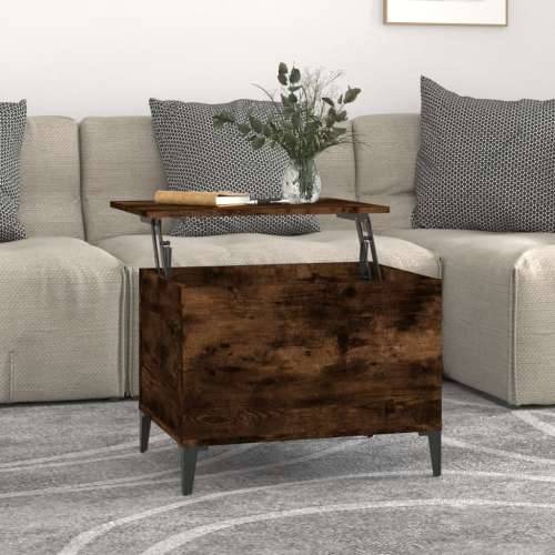 Stolić za kavu boja hrasta 60x44,5x45 cm konstruirano drvo - Dimljeni hrast 1 60 cm Cijena