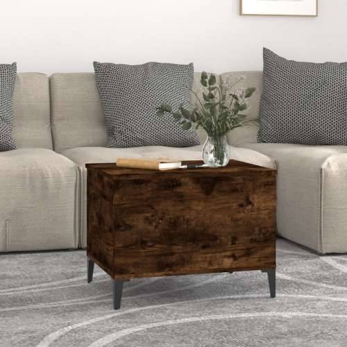 Stolić za kavu boja hrasta 60x44,5x45 cm konstruirano drvo - Dimljeni hrast 1 60 cm Cijena