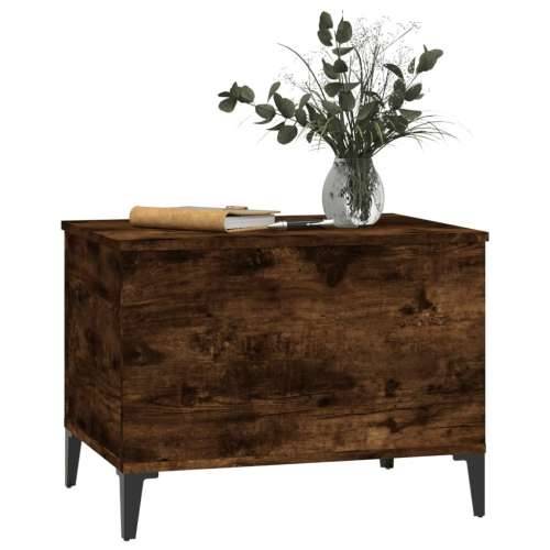 Stolić za kavu boja hrasta 60x44,5x45 cm konstruirano drvo - Dimljeni hrast 1 60 cm Cijena