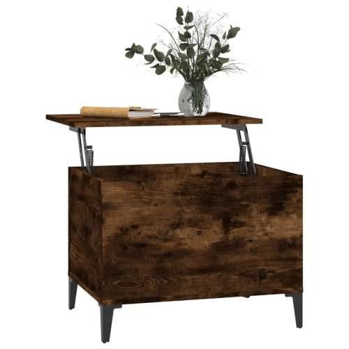 Stolić za kavu boja hrasta 60x44,5x45 cm konstruirano drvo - Dimljeni hrast 1 60 cm Cijena