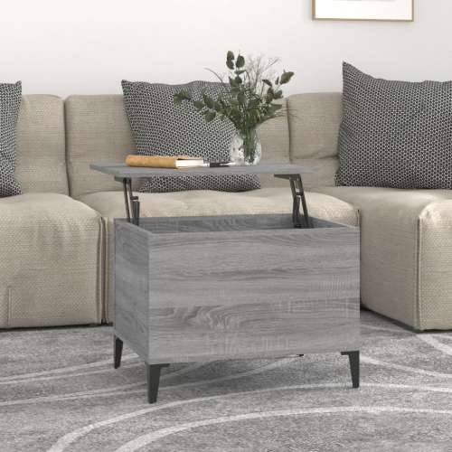 Stolić za kavu boja hrasta 60 x 44,5 x 45 cm konstruirano drvo - Sivi hrast sonoma 1 60 cm Cijena