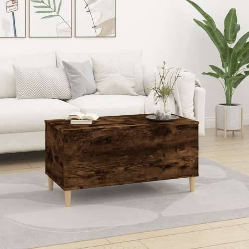 Stolić za kavu boja hrasta 90 x 44,5 x 45 cm konstruirano drvo - Dimljeni hrast 1 90 cm Cijena