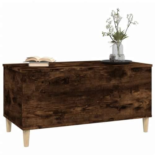 Stolić za kavu boja hrasta 90 x 44,5 x 45 cm konstruirano drvo - Dimljeni hrast 1 90 cm Cijena