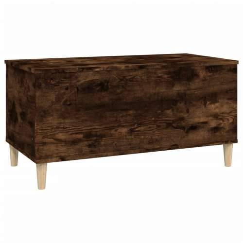 Stolić za kavu boja hrasta 90 x 44,5 x 45 cm konstruirano drvo - Dimljeni hrast 1 90 cm Cijena