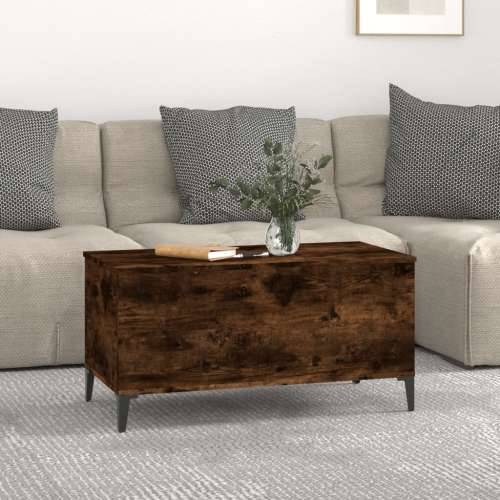 Stolić za kavu boja hrasta 90 x 44,5 x 45 cm konstruirano drvo - Dimljeni hrast 1 90 cm Cijena