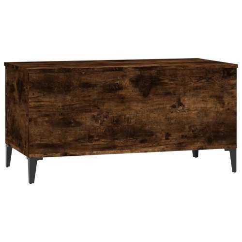 Stolić za kavu boja hrasta 90 x 44,5 x 45 cm konstruirano drvo - Dimljeni hrast 1 90 cm Cijena
