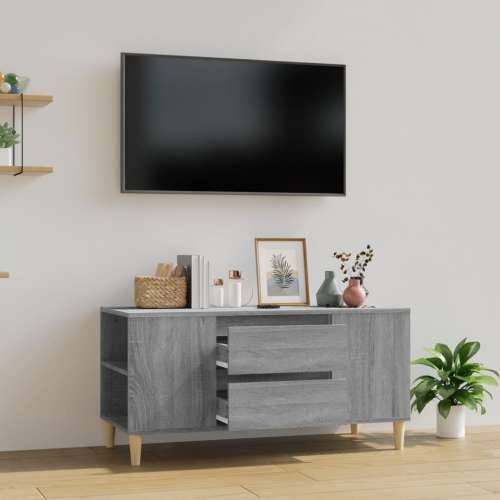 TV ormarić boja sivog sonome 102x44,5x50 cm konstruirano drvo - Sivi hrast sonoma 1 Cijena