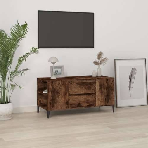 TV ormarić boja hrasta 102x44,5x50 cm konstruirano drvo - Dimljeni hrast 1 Cijena