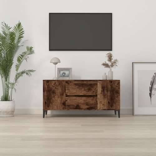 TV ormarić boja hrasta 102x44,5x50 cm konstruirano drvo - Dimljeni hrast 1 Cijena