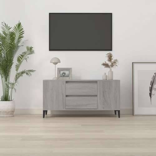 TV ormarić boja sivog sonome 102x44,5x50 cm konstruirano drvo - Sivi hrast sonoma 1 Cijena