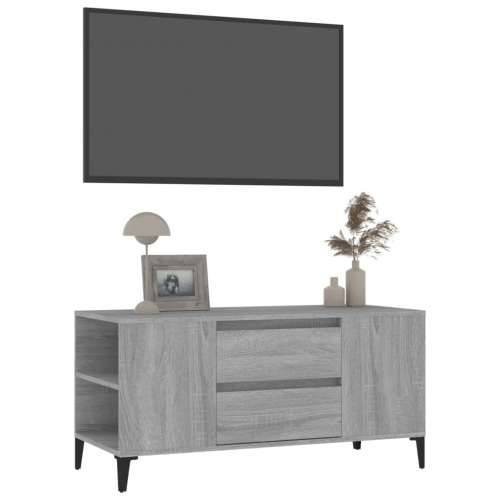 TV ormarić boja sivog sonome 102x44,5x50 cm konstruirano drvo - Sivi hrast sonoma 1 Cijena