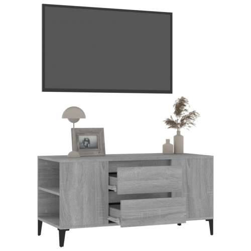 TV ormarić boja sivog sonome 102x44,5x50 cm konstruirano drvo - Sivi hrast sonoma 1 Cijena