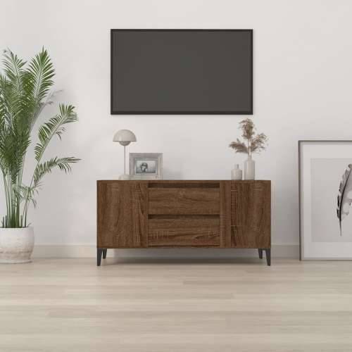 TV ormarić smeđi hrasta 102x44,5x50 cm konstruirano drvo - Smeđi hrast 1 Cijena