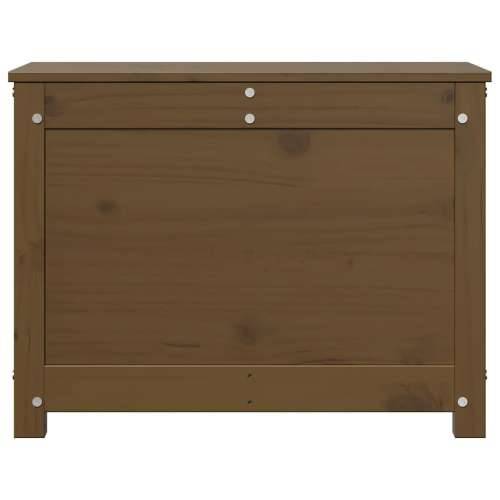 Kutija za pohranu boja meda 60x32x45,5 cm od masivne borovine - boja meda 60 x 32 x 45.5 cm 1 Cijena