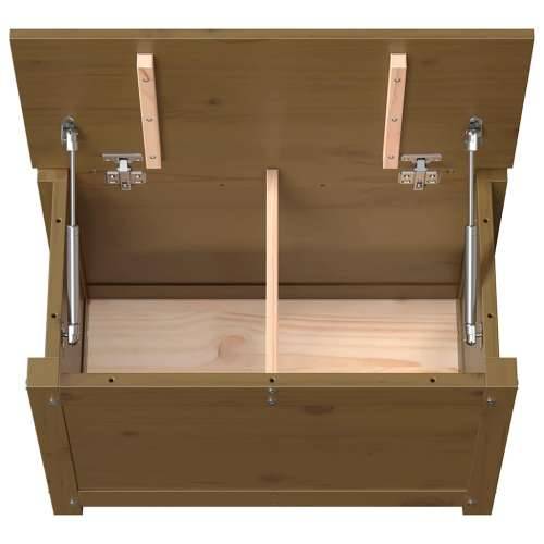 Kutija za pohranu boja meda 60x32x45,5 cm od masivne borovine - boja meda 60 x 32 x 45.5 cm 1 Cijena