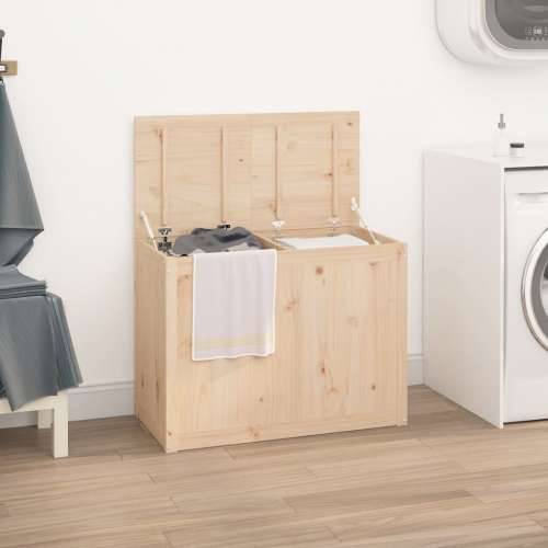 Kutija za rublje 88,5x44x66 cm od masivne borovine - Prirodna 88.5 x 44 x 66 cm 1 Cijena