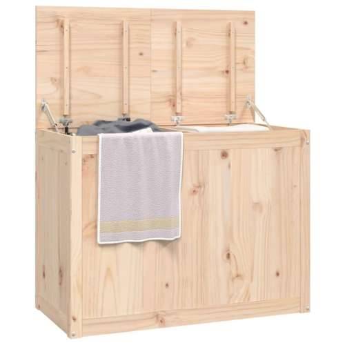 Kutija za rublje 88,5x44x66 cm od masivne borovine - Prirodna 88.5 x 44 x 66 cm 1 Cijena