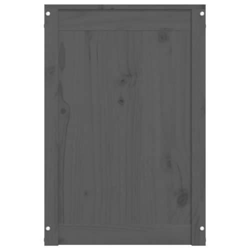 Kutija za rublje siva 88,5x44x66 cm od masivne borovine - Siva 88.5 x 44 x 66 cm 1 Cijena