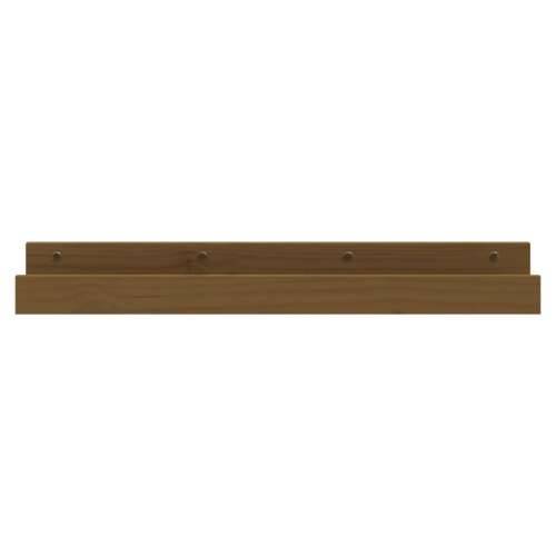 Zidne police 2 kom boja meda 80x12x9 cm od masivne borovine - boja meda 80 x 12 x 9 cm 1 Cijena