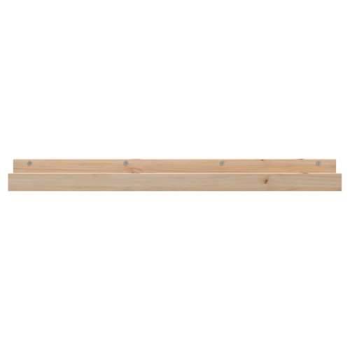 Zidne police 2 kom 110x12x9 cm od masivne borovine - Prirodna 110 x 12 x 9 cm 1 Cijena