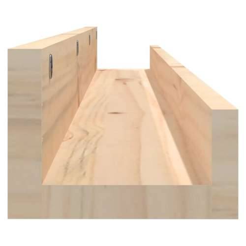 Zidne police 2 kom 110x12x9 cm od masivne borovine - Prirodna 110 x 12 x 9 cm 1 Cijena