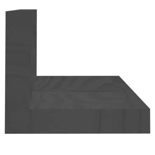 Zidne police 2 kom sive 110x11x9 cm od masivne borovine - Siva 110 x 11 x 9 cm 1 Cijena